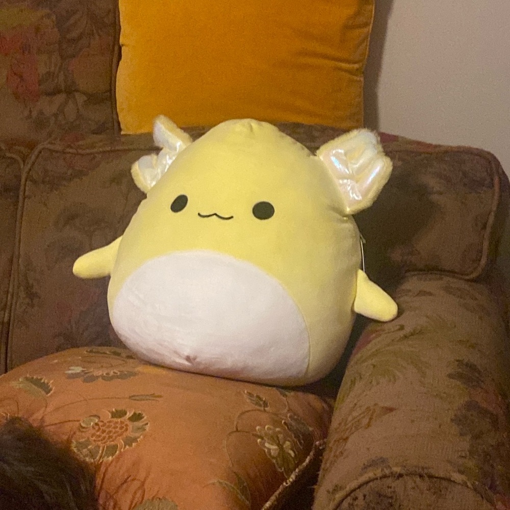 Yellow Axolotl Squishmallow